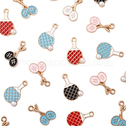 40шт 8 стиля подвески из сплава с эмалью ENAM-FS0002-54