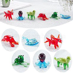 6 шт. 6 стильные украшения для лэмпворк ручной работы&nbsp;AJEW-SZ0002-30