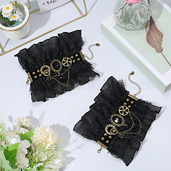 Браслеты из полиэстерового кружева в стиле лолита&nbsp;BJEW-WH20005-005