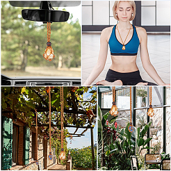 6 шт. регулируемый вощеный шнур макраме мешочек пустой держатель для камней изготовление ожерелья&nbsp;NJEW-BBC0001-08B