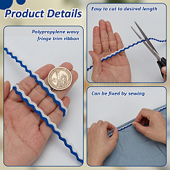 2 пачка полипропиленовой волнистой бахромчатой ленты OCOR-FG0003-05E