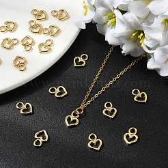 Латунь сердце подвески&nbsp;XGR0161G-100G