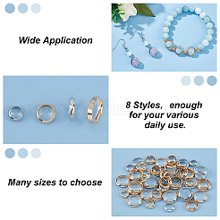 8 пакет 8 стиль латунная рамка для бусин KK-PH0009-48