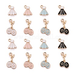 32шт 8 стиля подвески из цинкового сплава с эмалью&nbsp;ENAM-LS0001-12LG