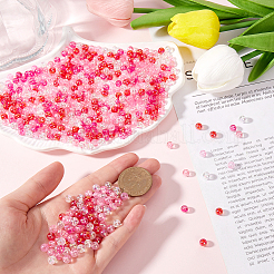 1000 шт. 5-х цветные прозрачные акриловые бусины ко Дню святого Валентина MACR-SP0001-29A