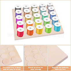 Деревянный поднос для пряжи AJEW-WH0473-44