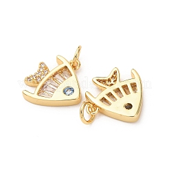 Латунные микро проложить кубического циркония подвески&nbsp;KK-D019-01B-G