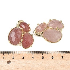 Соединители звеньев естественного кварца клубники&nbsp;G-E526-28I