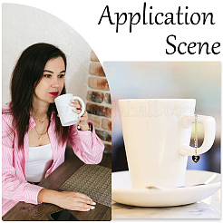 2 комплект подвесных украшений из эмалевого сплава HJEW-SC0001-56Z