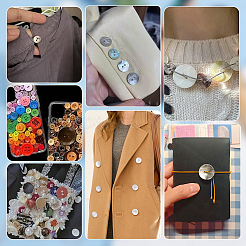 20 шт. пуговицы из натуральной ракушки с 2 отверстиями&nbsp;BUTT-PH0001-75