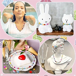 490шт наборы прозрачных стеклянных бусин&nbsp;EGLA-YW0005-44