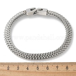 Браслеты из нержавеющей стали 304 с цепочкой из пшеницы для женщин и мужчин&nbsp;STAS-N117-02P