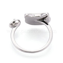 Закрепки для манжет в форме кошачьей раковины из латуни KK-T076-65P