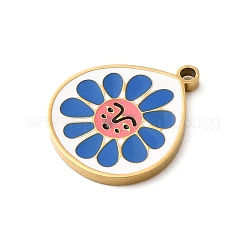 Подвески из нержавеющей стали 304 с эмалью&nbsp;STAS-F335-01D