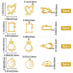 20 шт. 4 стиля оправы из сплава эмали FIND-SC0004-83