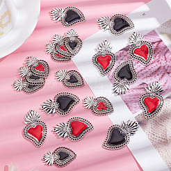 20шт 4 стиля подвески из сплава с эмалью&nbsp;ENAM-GO0001-02