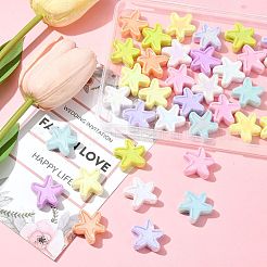 40шт УФ-покрытие непрозрачные акриловые бусины OACR-FS0002-26