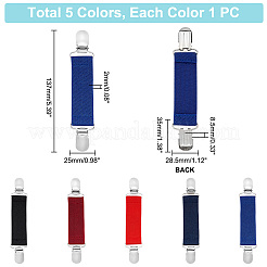 Ahademaker 5 шт. 5 цвета полиэстер ремешок держатели листов AJEW-GA0004-73
