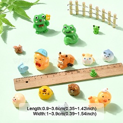 15шт 15 стиля смоляные 3D фигурки животных&nbsp;RESI-YW0001-94