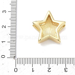 Латунные подвески-слайдеры в виде звезд&nbsp;KK-P349-18A-G