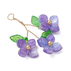 9 шт. 9-х цветные подвески из перламутрового стекла PALLOY-JF03601