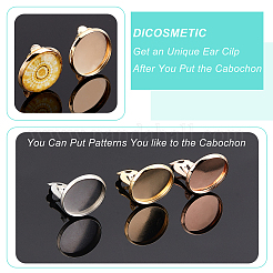 Наборы для самостоятельного изготовления плоских круглых сережек-клипс DIY-DC0001-31