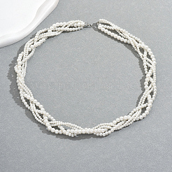 Элегантные многорядные ожерелья с имитацией жемчуга круглой формы для вечеринок и официальных мероприятий GM6390