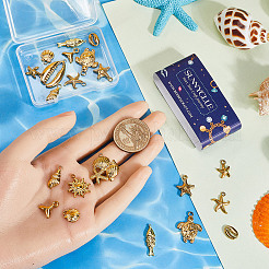 24 шт. 12 стиля ионного покрытия (IP) подвески из нержавеющей стали 201 и 304&nbsp;STAS-SC0009-37