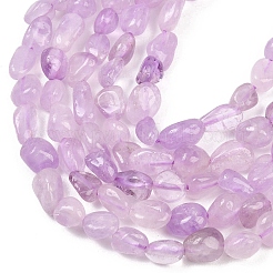 Нити бусин из натурального лавандового аметиста&nbsp;G-K395-B09-01