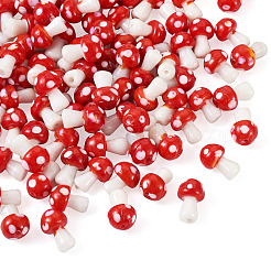 5 нити грибов ручной работы лэмпворк бусины нити LAMP-CD0001-09