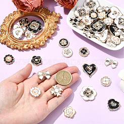 80 шт. 20 стиля эмалевых смоляных кабошонов CRES-SP0001-09