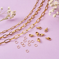 Наборы для самостоятельного изготовления цепочек и браслетов из нержавеющей стали DIY-YS0001-23G