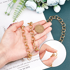 Ожерелья из нержавеющей стали 304 с цепочками Rolo NJEW-UN0001-15G