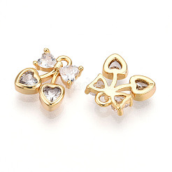 Латунные микро проложить кубического циркония подвески&nbsp;KK-N261-94B-G