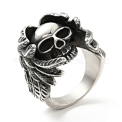 Кольцо из нержавеющей стали 316 RJEW-C030-06E-AS