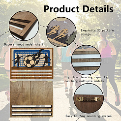 Деревянная подставка для медалей&nbsp;AJEW-WH20031-004