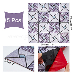 5 шт. квадратная мозаика из стекла для настенных украшений AJEW-AR0001-28