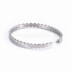 Браслеты-манжеты из нержавеющей стали 304&nbsp;BJEW-I277-03P