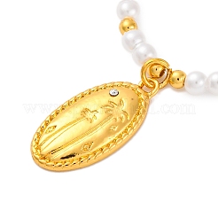 Ожерелья из сплава со стразами для женщин&nbsp;NJEW-U013-10G-01