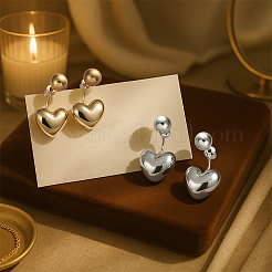 2 пара сережек-гвоздиков из сплава 2 цветов&nbsp;EJEW-HY0001-21