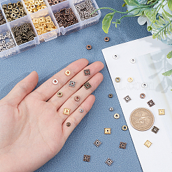 500 шт. 10 стиля бусины из сплава в тибетском стиле&nbsp;TIBEB-AR0001-06