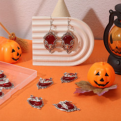 12 шт. эмалевые подвески в форме летучей мыши-вампира&nbsp;ENAM-CA0001-87A