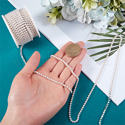 Пластиковые цепочки для чашек с жемчужными бусинами&nbsp;CH-WH0013-01A-S