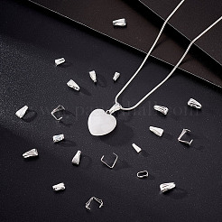 400 шт. 4 стиля латунных защелкивающихся дужек KK-GA0001-69