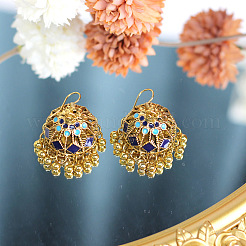 Богемные эмалированные серьги-люстры из сплава&nbsp;FS-WG337F9-06