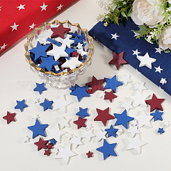 240 шт. деревянная пятиконечная звезда для украшения DIY-SP0004-01