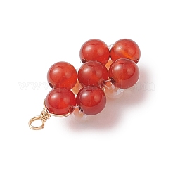 4 шт. 4 подвески из натурального аметиста&nbsp;PALLOY-TA00355