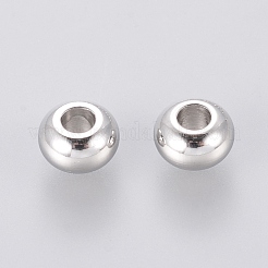 Бусины из нержавеющей стали rondelle 304&nbsp;STAS-S028-15