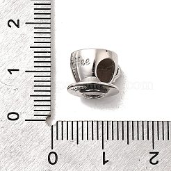 925 стерлингового серебра эмали европейские шарики&nbsp;STER-Z013-07P-08