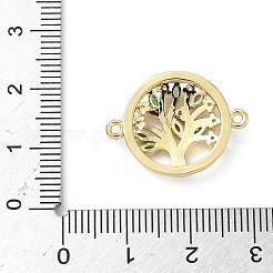 Подвески-подвески с полым коннектором из латуни с прозрачным и зеленым кубическим цирконием KK-S337-05G